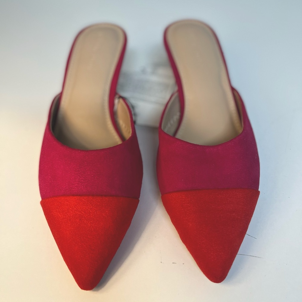 The Drop Women's Paulina Pointed Toe Two-Tone Mule